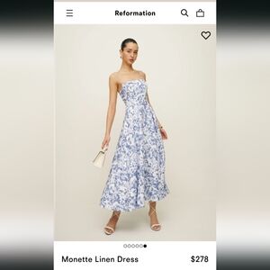 Reformation Monette Linen Dress
